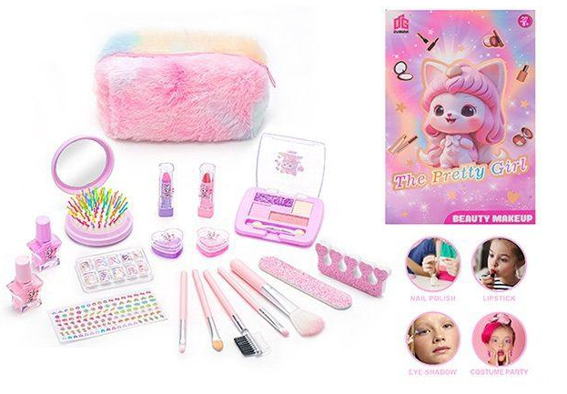 18Pcs Girls Realistic Makeup Set With Pouch