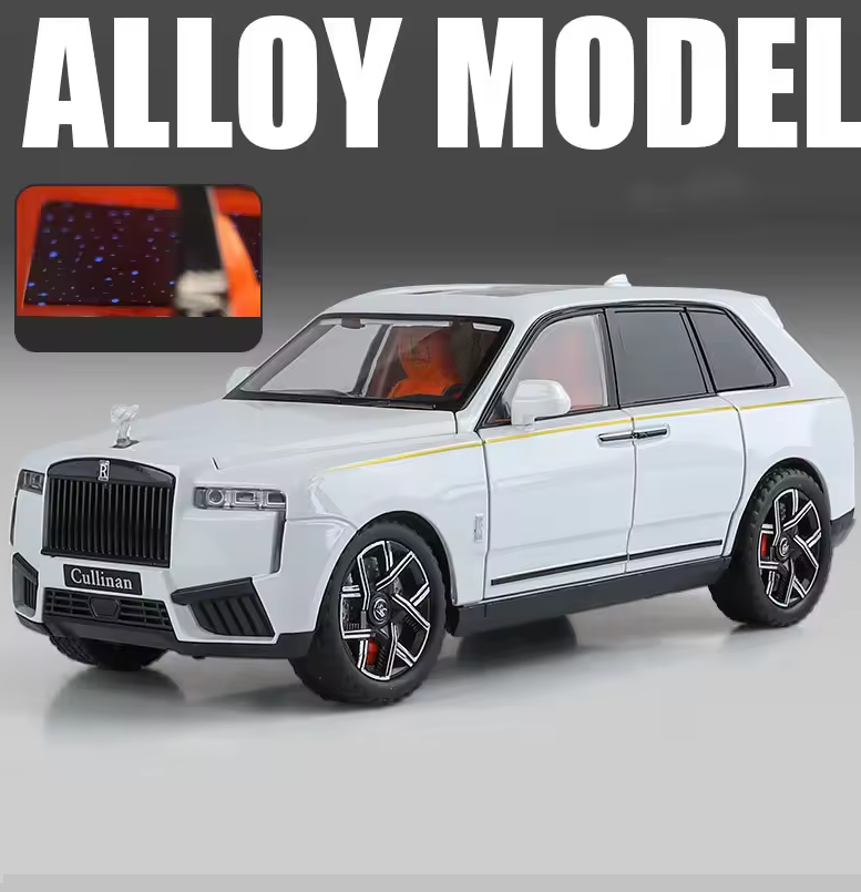 1:24 Diecast Rolls Royce Cullinan Model Car