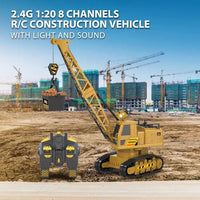 1:20 Remote Control Construction Crawler Crane With Smoke