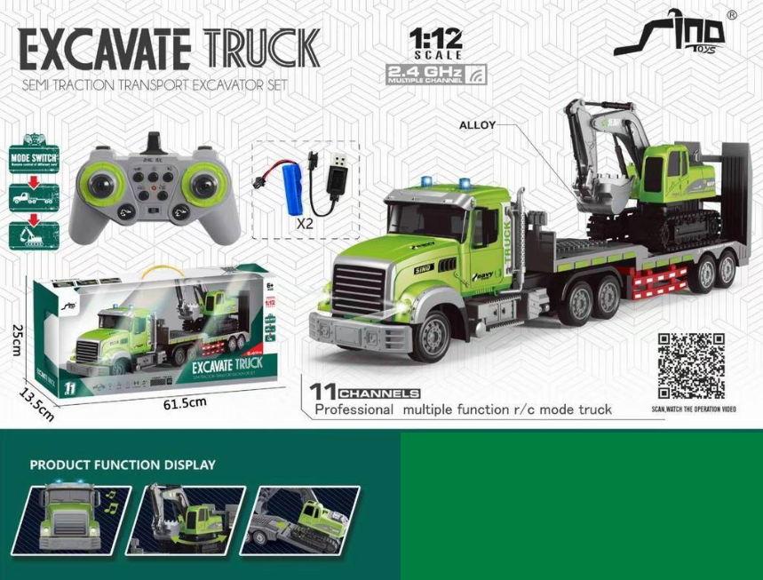 1:12 RC Semi-Traction Transport Excavator Set