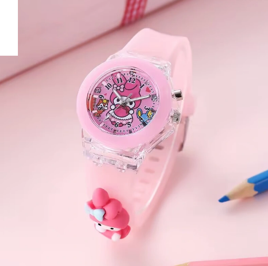 Girls Electric Cartoon Themed Lighting Watch - Assortment