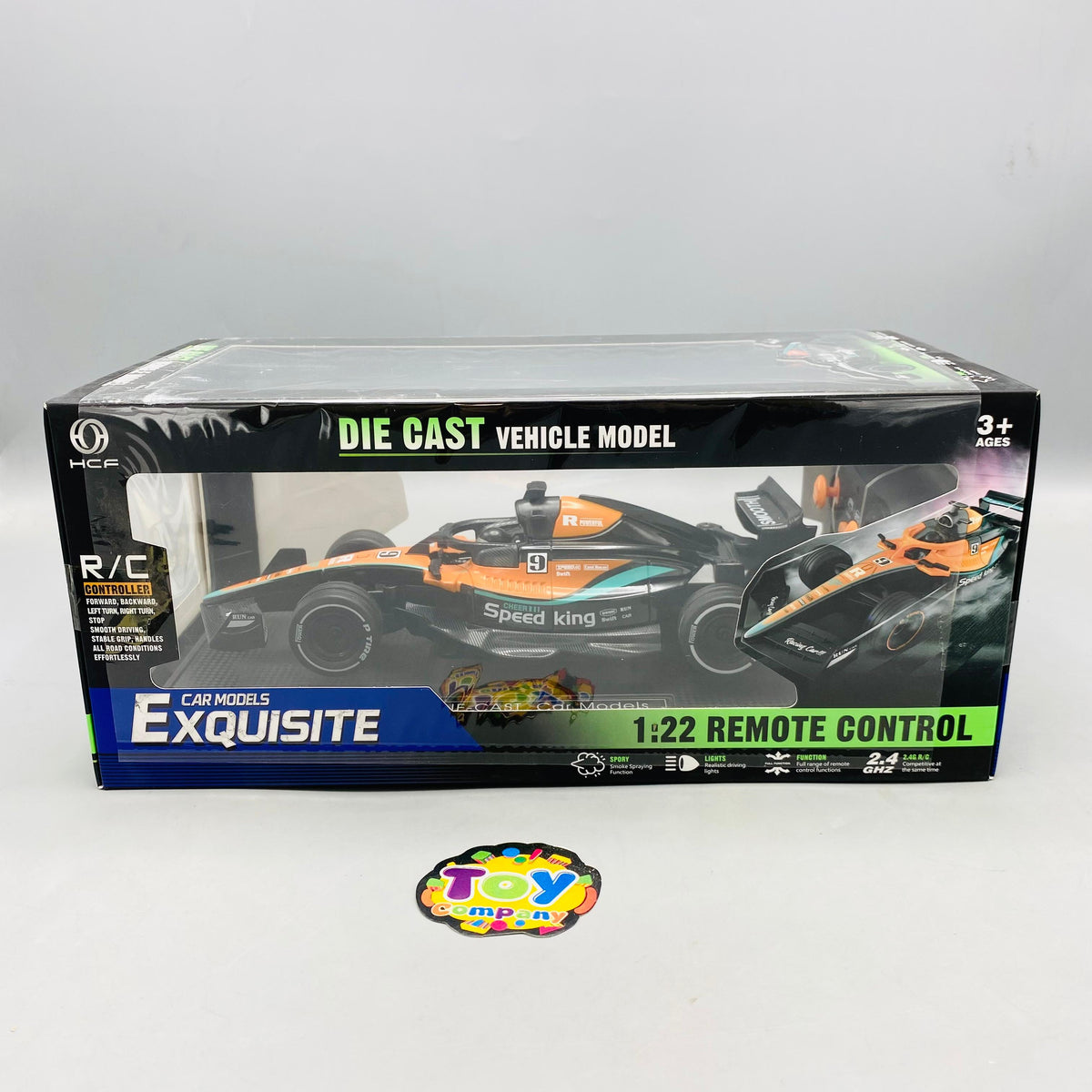 1:22 RC Diecast Formula 1 Model Car With Smoke