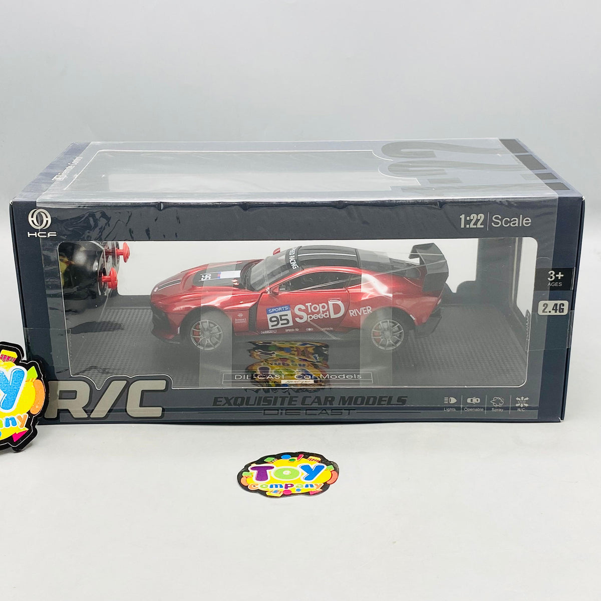1:22 RC Diecast Power Muscle Model Car With Smoke