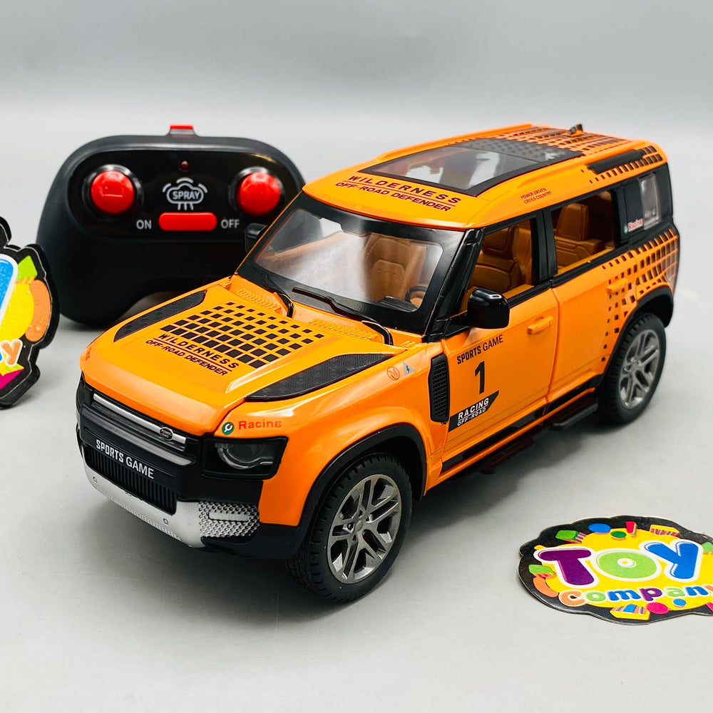 1:22 RC Diecast Wilderness Off-Road Defender Model With Smoke