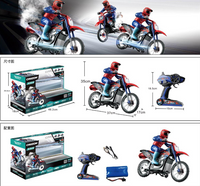 2.4GHz RC Stunt Spray Motorbike