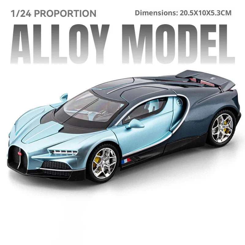 1:24 Diecast Bugatti Tourbillon Chiron Model Car