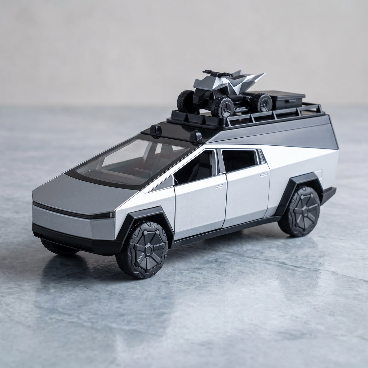 1:24 Diecast Camping Tesla Cybertruck With Bike