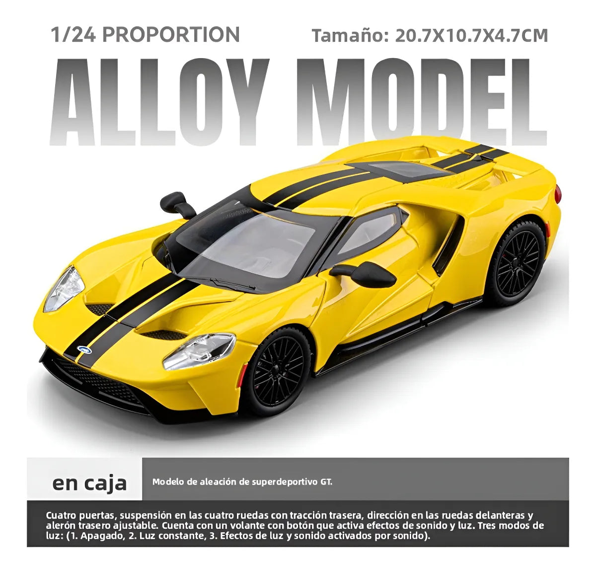 1:24 Diecast Ford GT Super Model Car