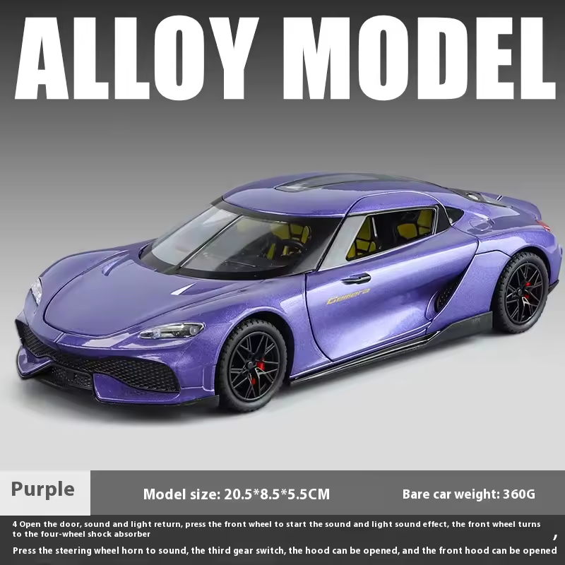 1:24 Diecast Koenigsegg Gemera Model Car
