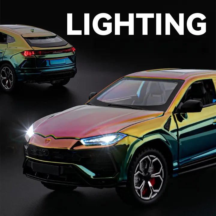 1:24 Diecast Lamborghini Urus Crystal Color Model Car