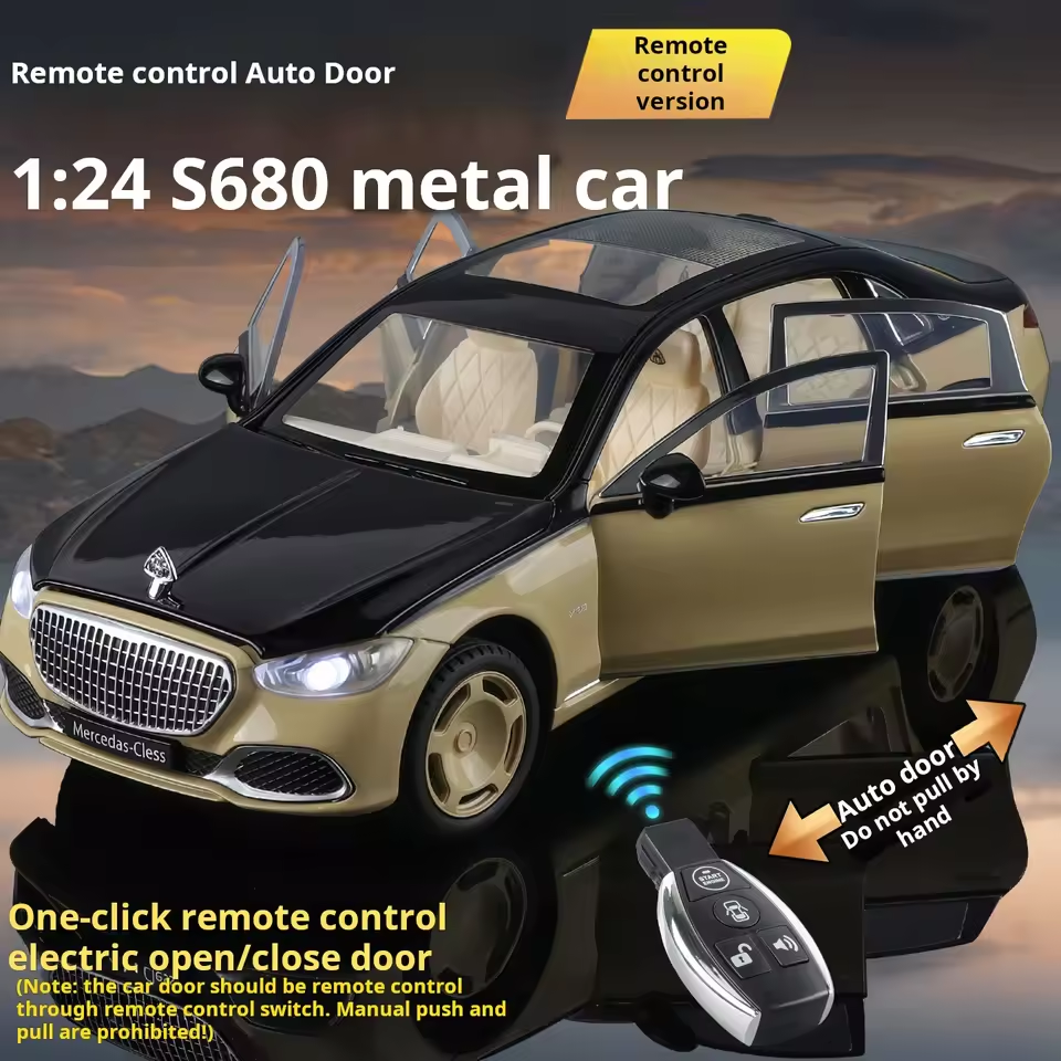 1:24 Diecast Mercedes Benz S680 Model With Key