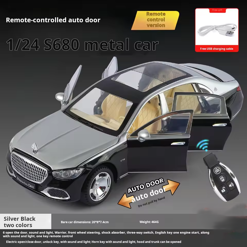 1:24 Diecast Mercedes Benz S680 Model With Key