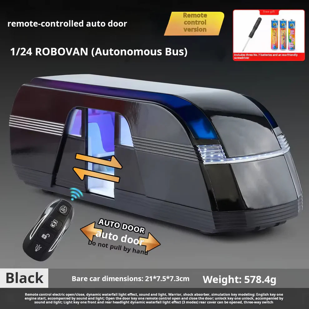 1:24 Diecast Tesla RoboVan Model With Key