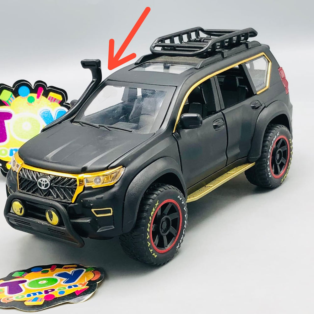 1:24 Diecast Toyota Land Cruiser Prado Off-Road Red Black - Minor Fault