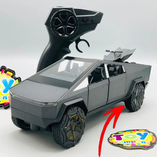 1:24 RC Diecast Tesla Model With Quad Bike - Minor Fault