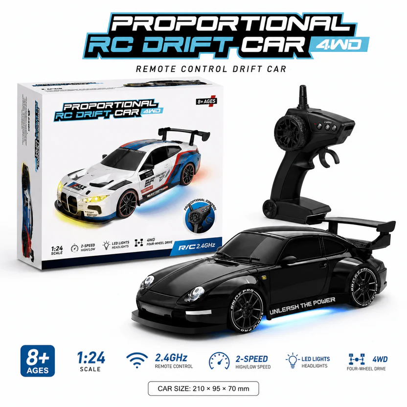 1:24 RC Porsche 4WD Drift Car