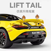 1:24 Diecast McLaren 720S Model Car With Smoke