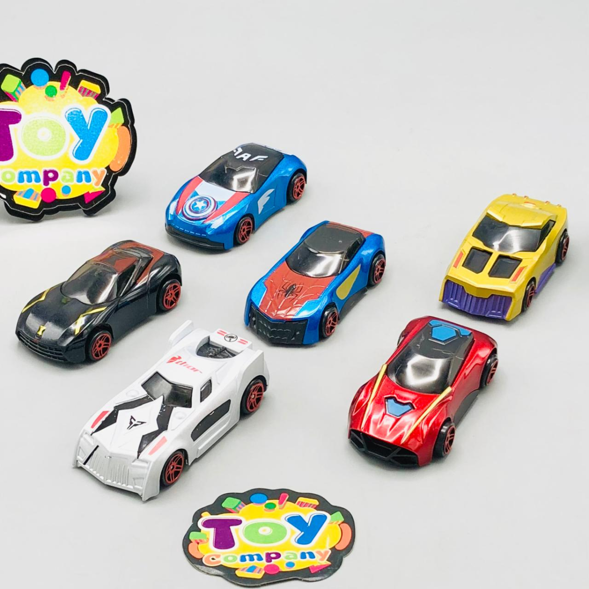 1:42 Alloy Marvel Avengers Cars Set - 6Pcs