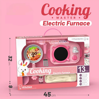 13Pcs Kids Realistic Rabbit Kitchen Cooking Set