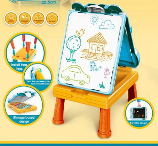 5in1 Kids Cartoon Double-Sided Drawing Board