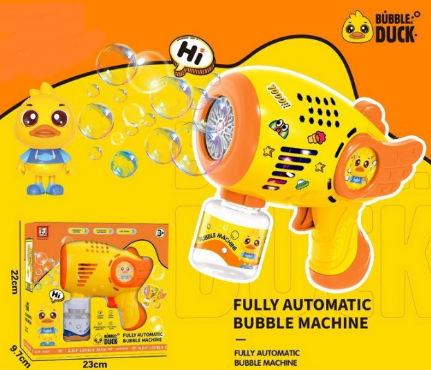 Electric Little Duck Colorful Bubble Gun