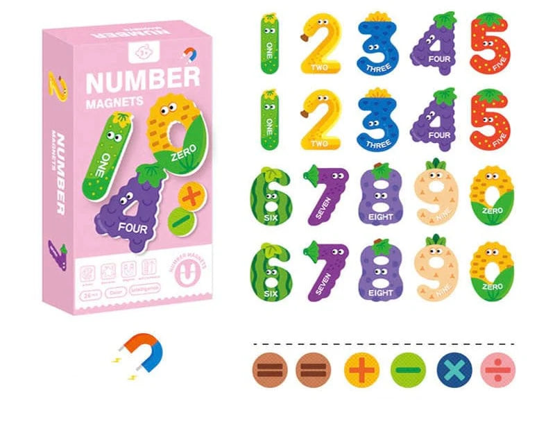 Montessori Jigsaw Magnetic Number Puzzle Pieces