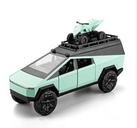 1:24 Diecast Tesla Camping Cybertruck With Bike