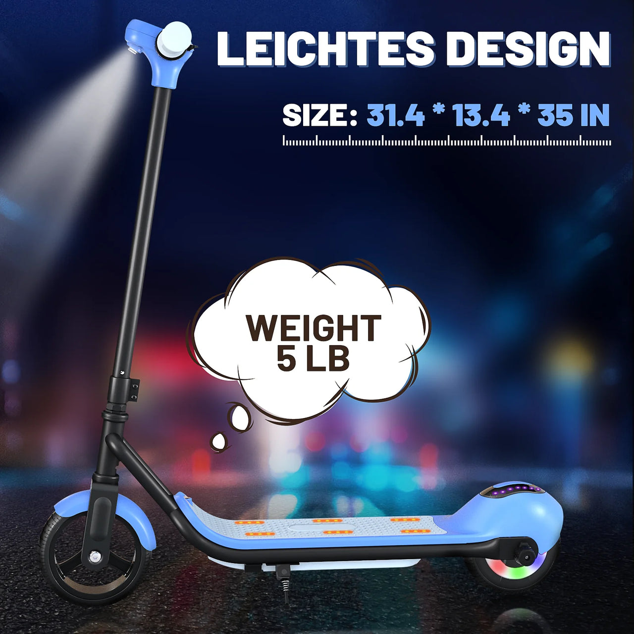 14Km/h Kids Electric Bluetooth Scooter