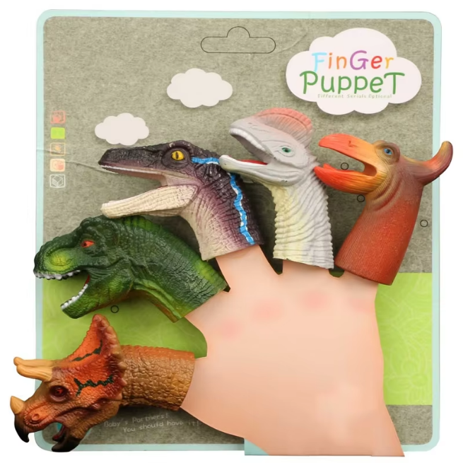 5Pcs Dinosaur Themed Finger Puppet