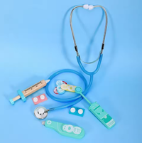 12Pcs Wooden Kids Doctor Set - Blue