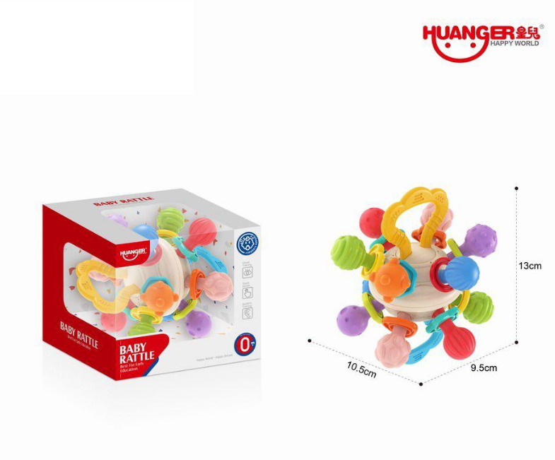 Huanger Premium Baby Rattle & Teether Grip Ball