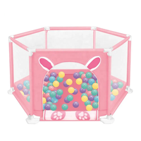 Adorable Child Safety Fence Play Pen With 50 Balls
