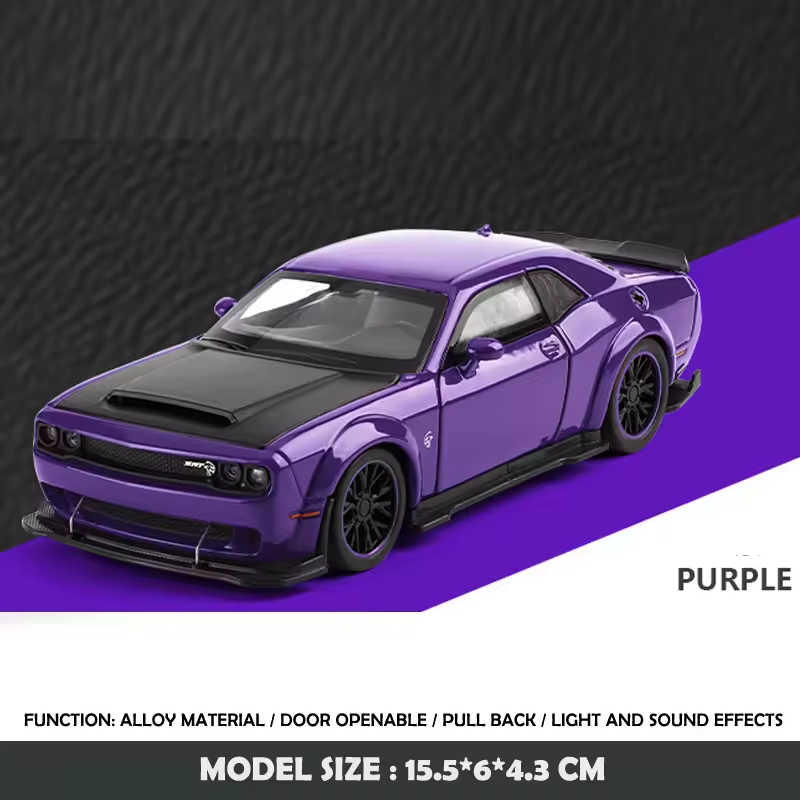 1:32 Diecast Dodge Dodge Hellcat SRT Model Car