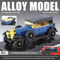 1:32 Diecast Rolls Royce Phantom 1925 Vintage Model