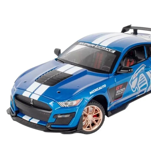 1:32 Diecast Ford Mustang Shelby GT500 With Acrylic Display Box - Blue