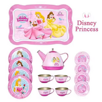 14Pcs Princess Metal Tea Set For Kids