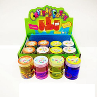 1Pc Crystal Slime Mud Bottle With Action Figure