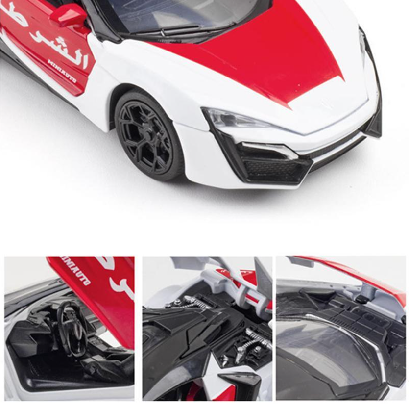 1:32 Diecast Lykan Model With Acrylic Display Box