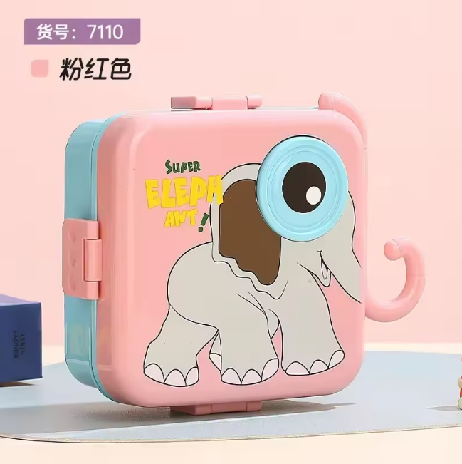 Premium Plastic Elephant Eye Lunch Box