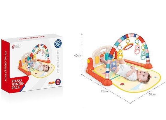 Huanger Baby Owl Piano Play Gym - Orange