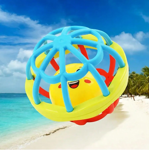 1Pc Baby Soft Teether & Rattle Ball