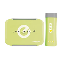 Premium Plastic Lunch Box With Water Bottle