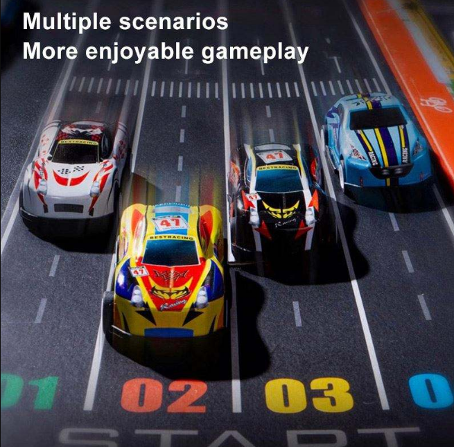 48Pcs Mini Pullback Cars Set With Storage Box
