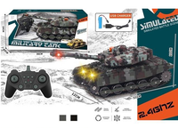 2.4GHz RC Military Tank Model With Lights