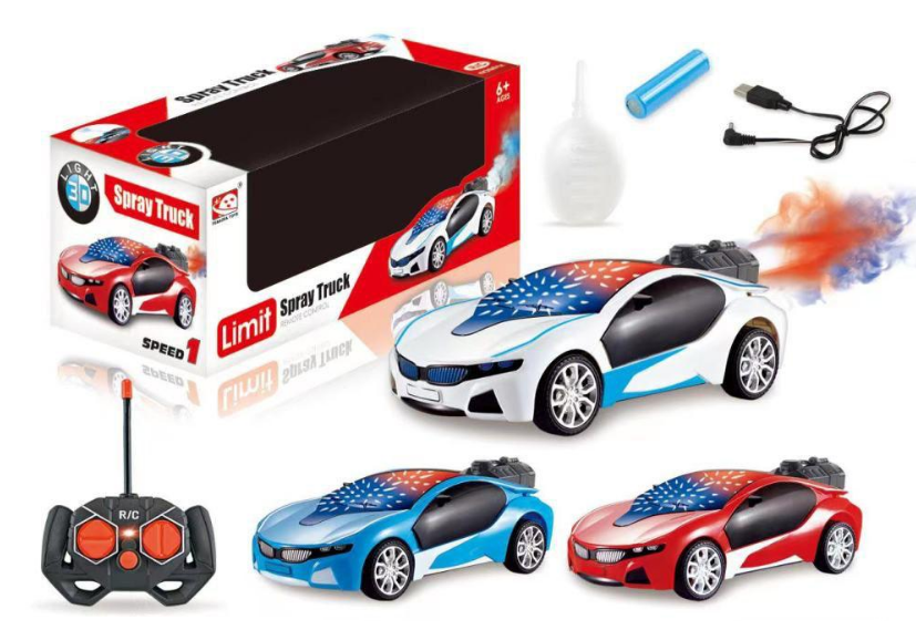 40MHz RC 3D Lighting Car With Smoke