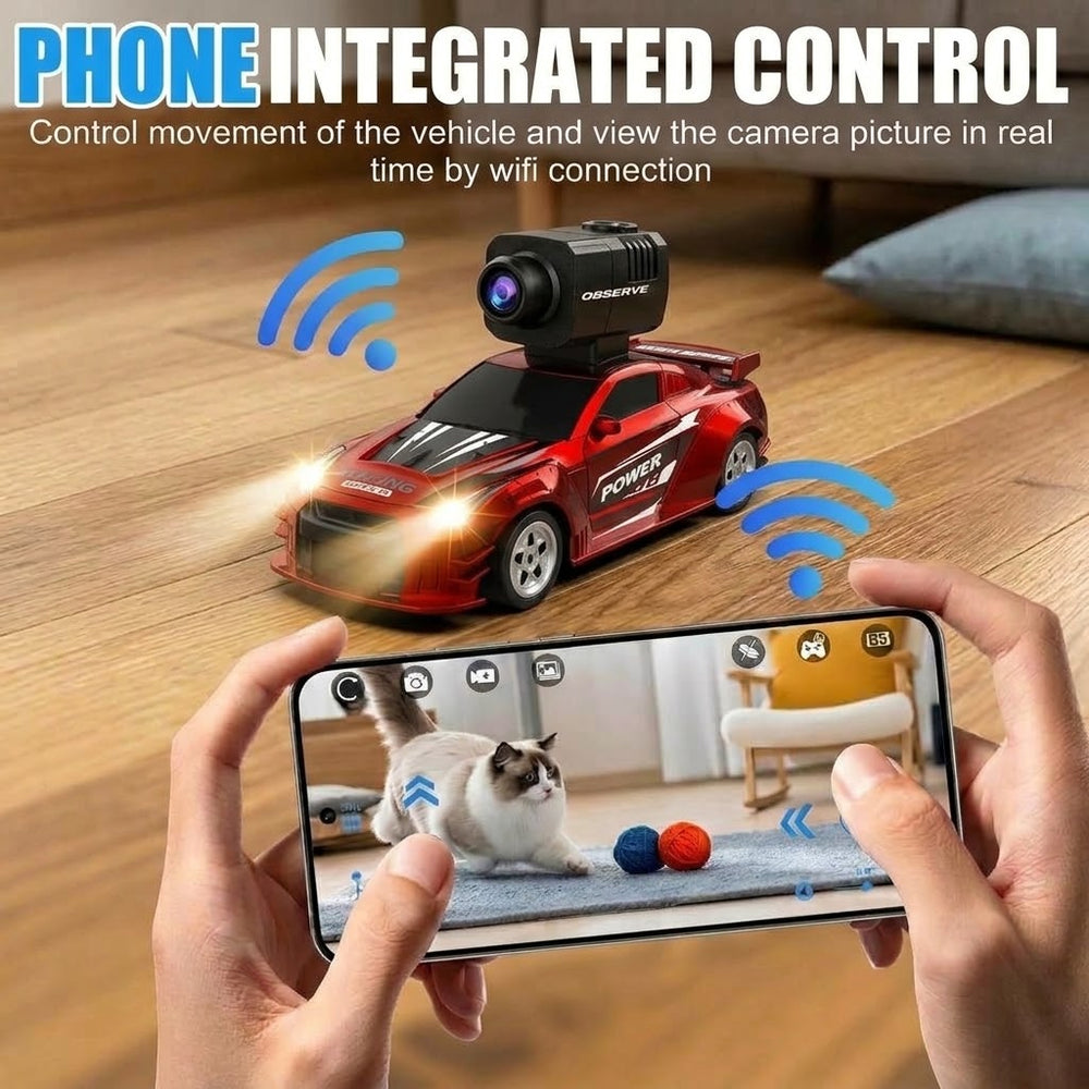 1:43 App Control Mini Nissan Drift Car With HD Camera