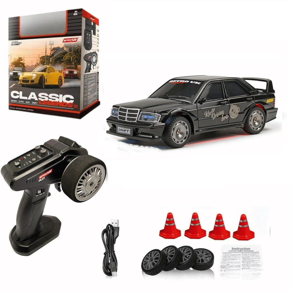 1:43 RC Mini Mercedes Benz 4WD Drift Car
