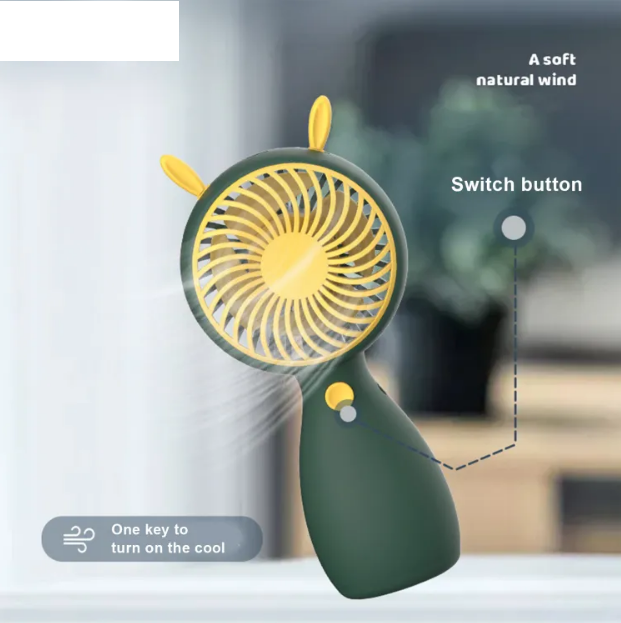 5* Inches Rechargeable Handheld Mini Cooling Fan