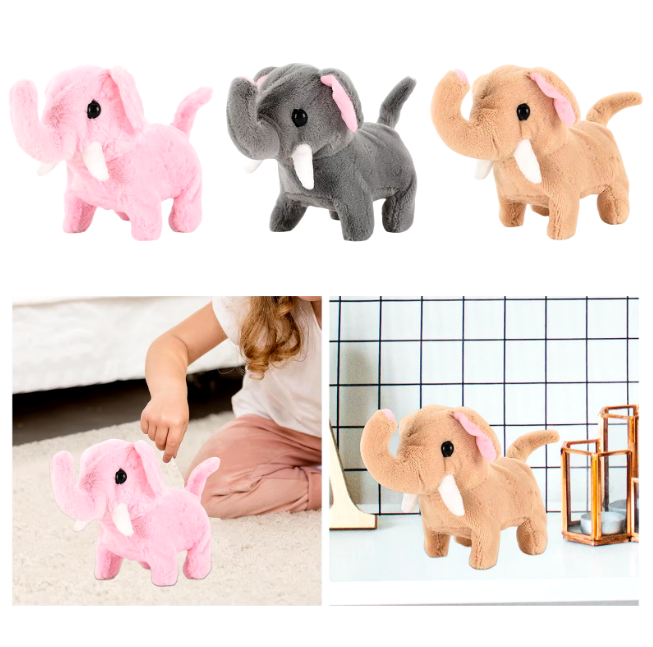 Cute Walking Plush Elephant With Sound
