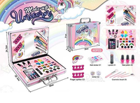 40Pcs Realistic Unicorn Cosmetic Suitcase